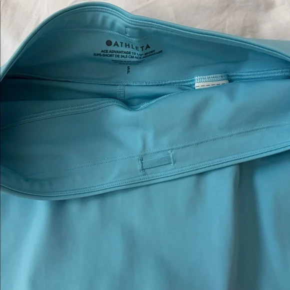 NEW Athleta Ace Advantage 13 1/2” Skort, Small, Light Blue, With Pockets - Picture 7 of 11